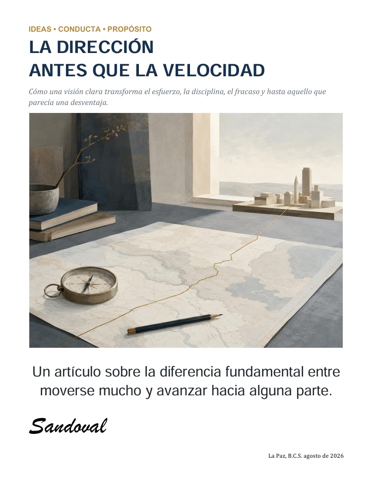 Portada de La dirección antes que la velocidad
