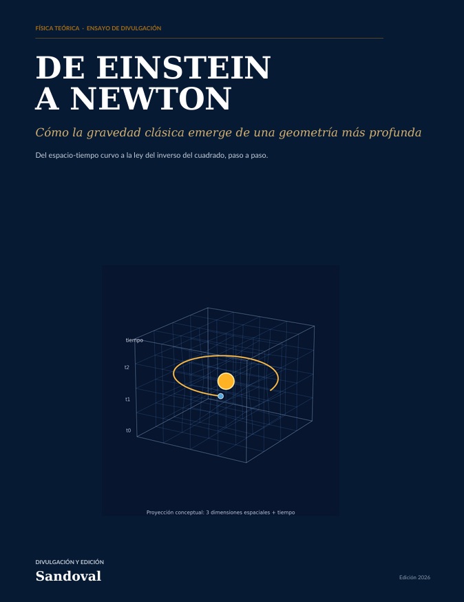 Portada de De Einstein a Newton